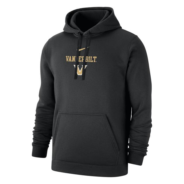 Vanderbilt Club Fleece Nike Men's College Hoodie Product Image