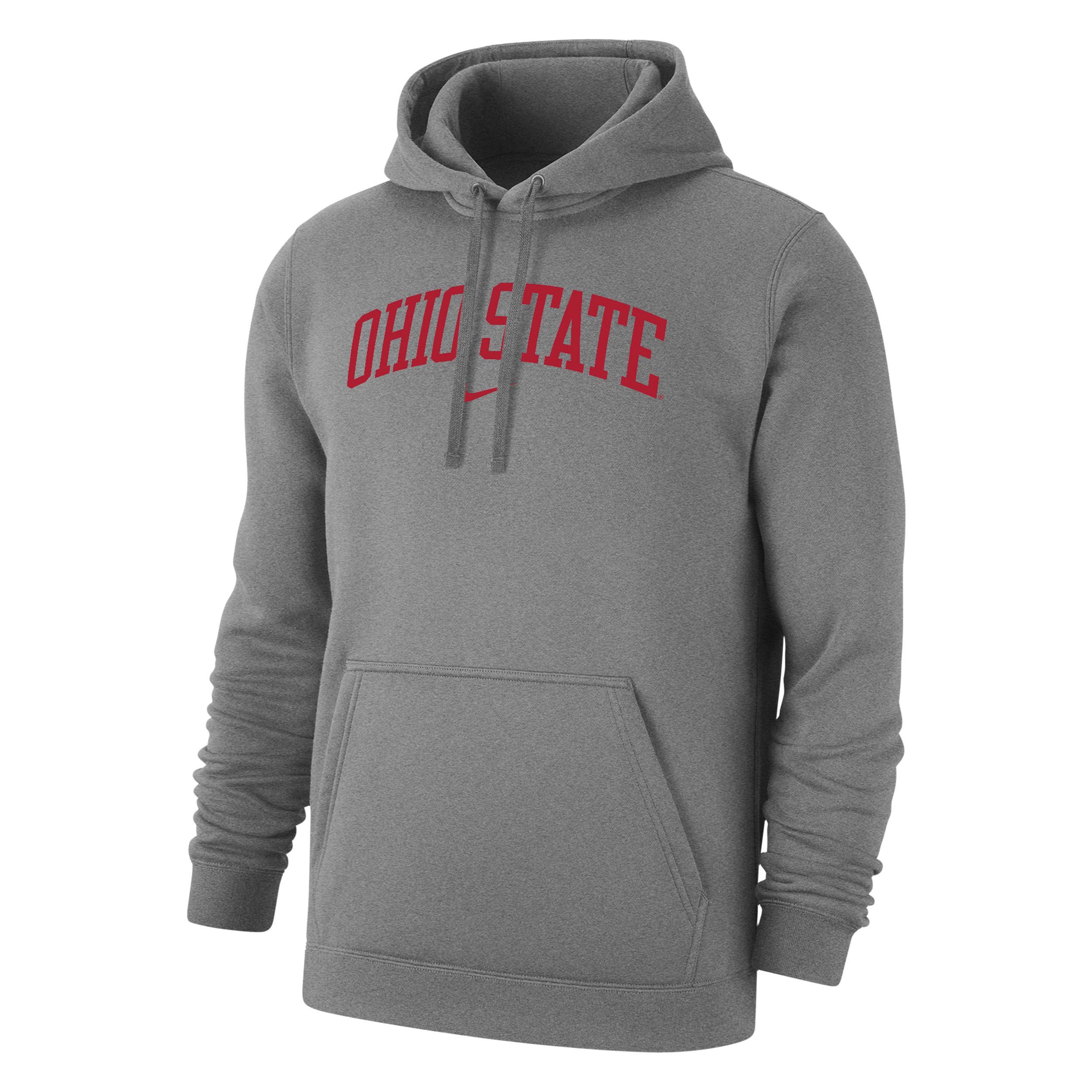 Ohio State Club Fleece Nike Men's College Pullover Hoodie Product Image