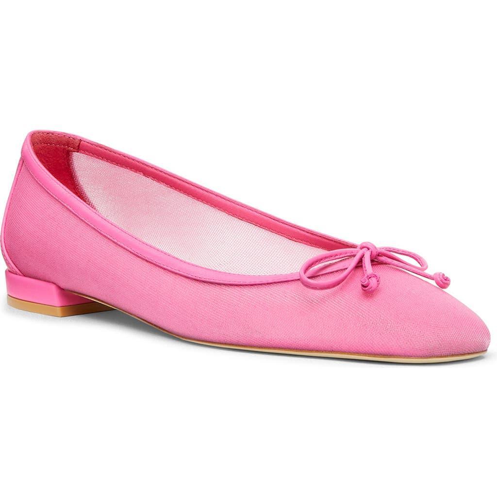 Women's Arabella Leather-trimmed Mesh Ballet Flats In Dahlia Product Image