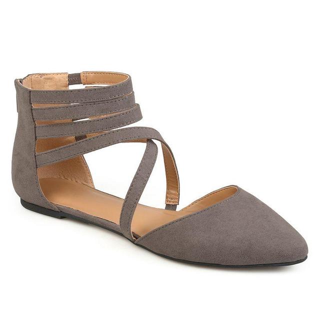 Journee Collection Marlee Womens Pointed Flats, Girls Grey Product Image