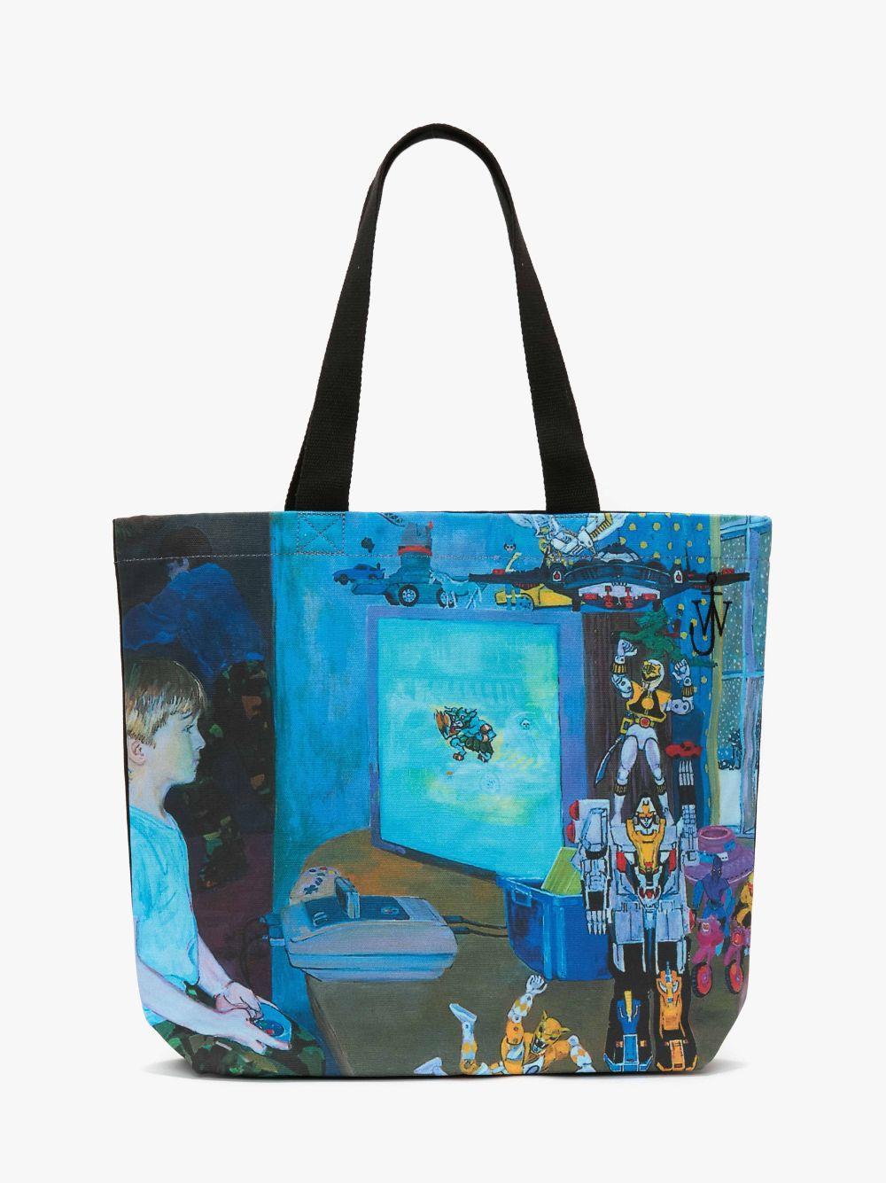 CANVAS SHOPPER BAG in blue | JW Anderson US  Product Image