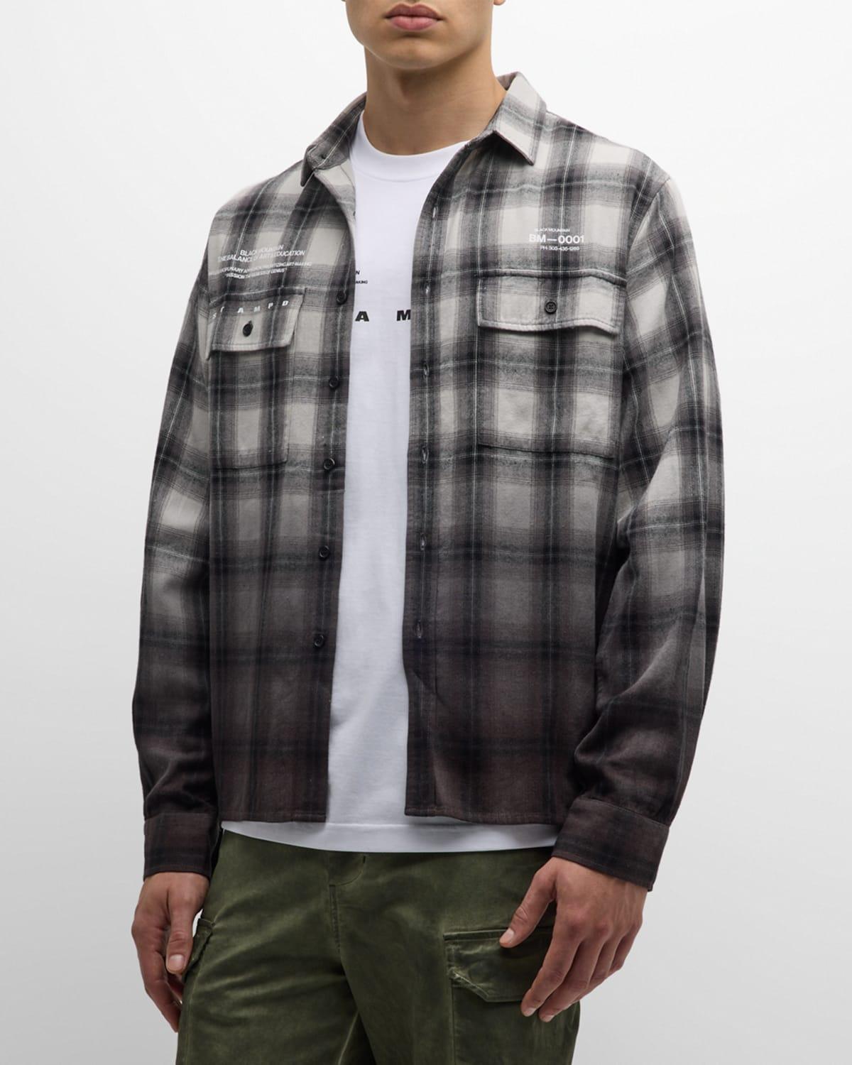 Mens Mountain Transit Dip-Dyed Plaid Shirt product image