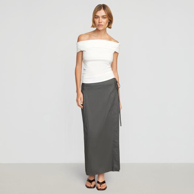 Ellie Linen Maxi Wrap Skirt Product Image