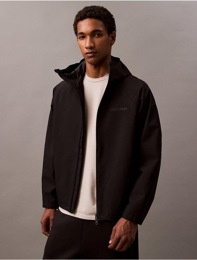 Calvin Klein Mens Waterproof Windbreaker Jacket - Black - XS Product Image