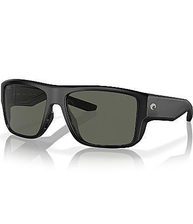 Costa Mens Taxman 59mm Mirrored Rectangle Polarized Sunglasses Product Image