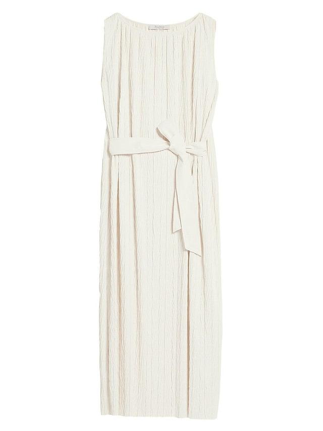 Womens Pliss Jersey Midi-Dress Product Image