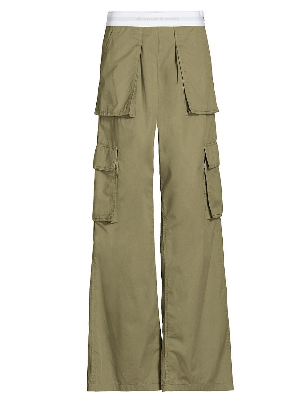 Womens Rave Mid-Rise Cargo Pants product image