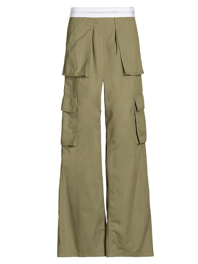 Womens Rave Mid-Rise Cargo Pants Product Image