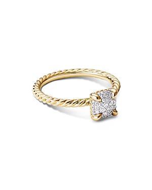 Womens Chtelaine Ring in 18K Yellow Gold with Full Pav Diamonds Product Image