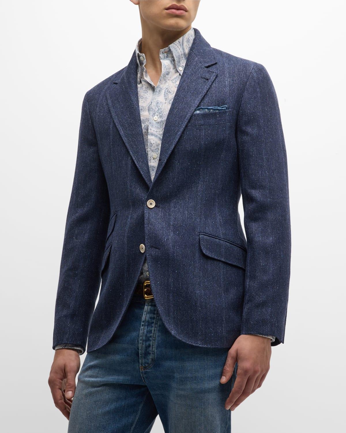 Mens Twill Two-Button Sport Coat Product Image