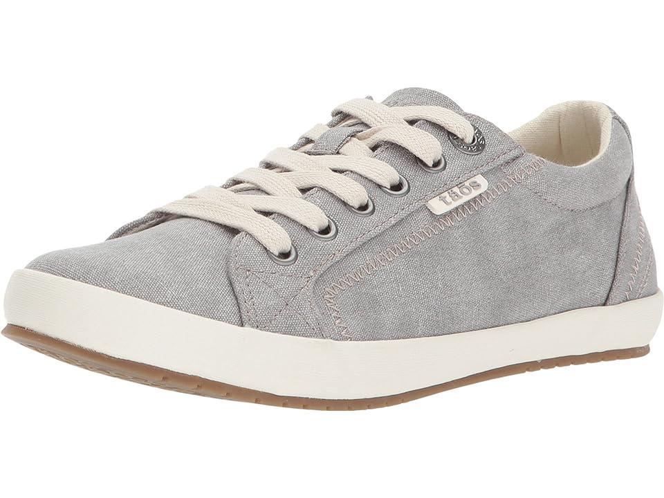 Taos Footwear Star (Grey Wash Canvas) Women's Lace up casual Shoes Product Image