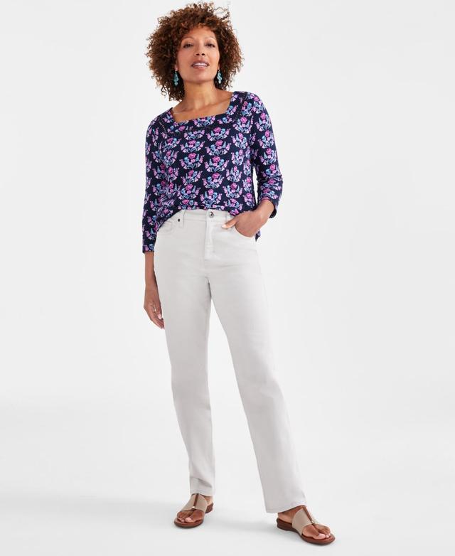 Style & Co Womens Straight-Leg High Rise Jeans, Created for Macys Product Image