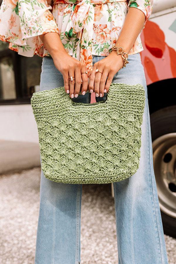 Aloha Lifestyle Woven Tote In Seaglass Product Image