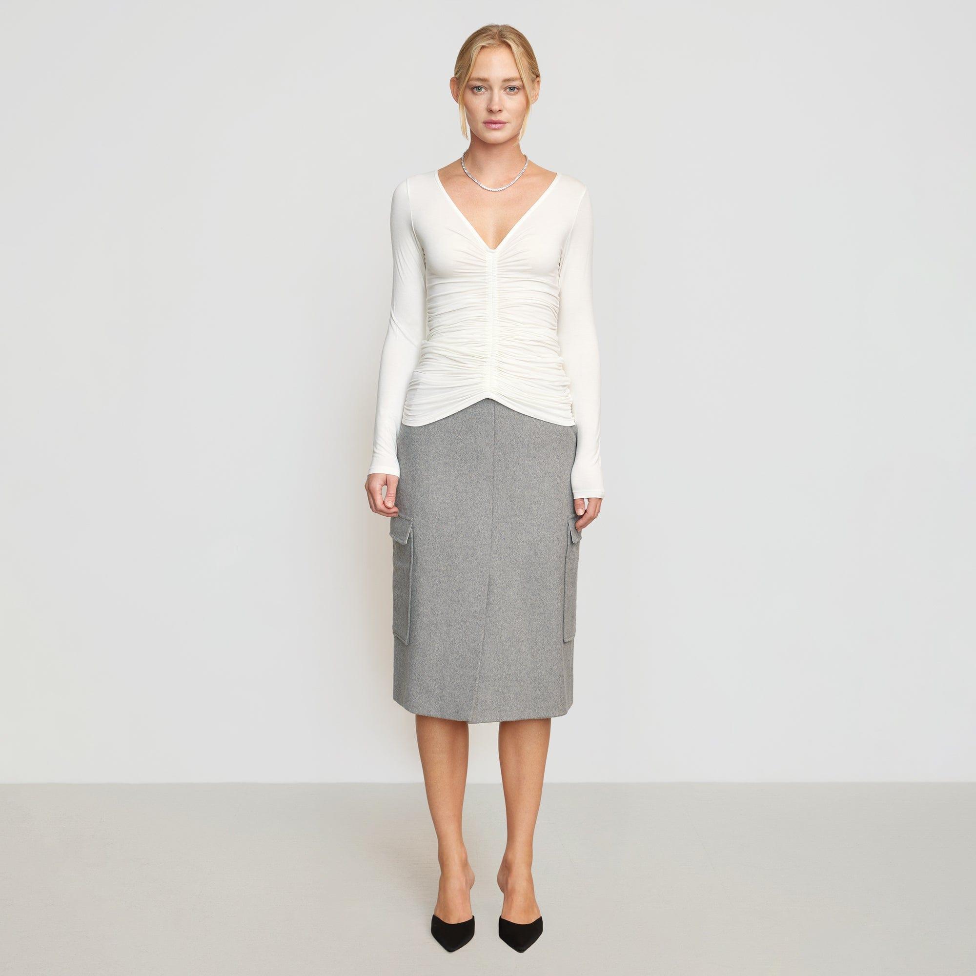 Felicia Wool Utility Midi Skirt product image