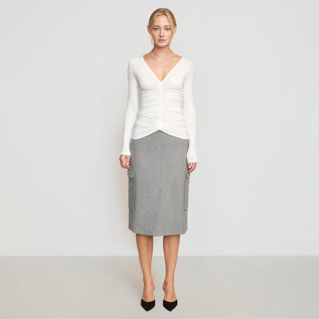 Eileen Wool-Blend Skirt Product Image