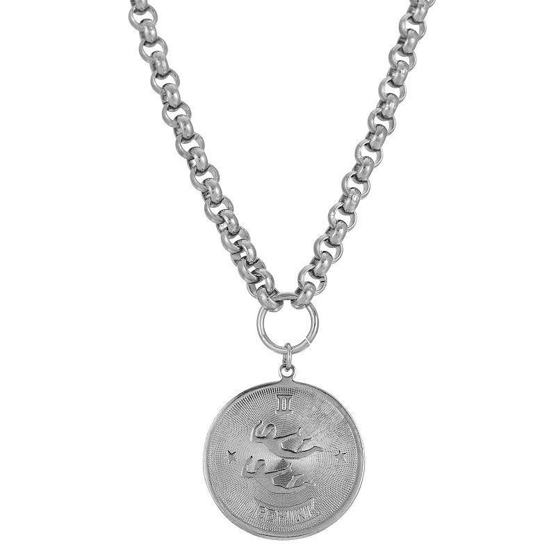 1928 Round Sagitarius Pendant Necklace, Womens, October Product Image