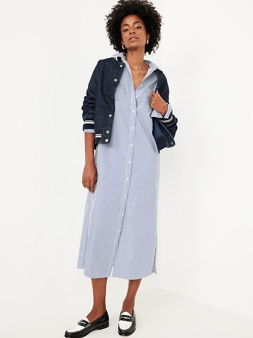 Loose Midi Shirt Dress Product Image