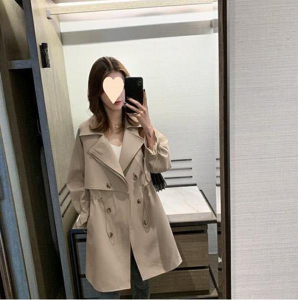 Double Breasted Plain Trench Coat product image