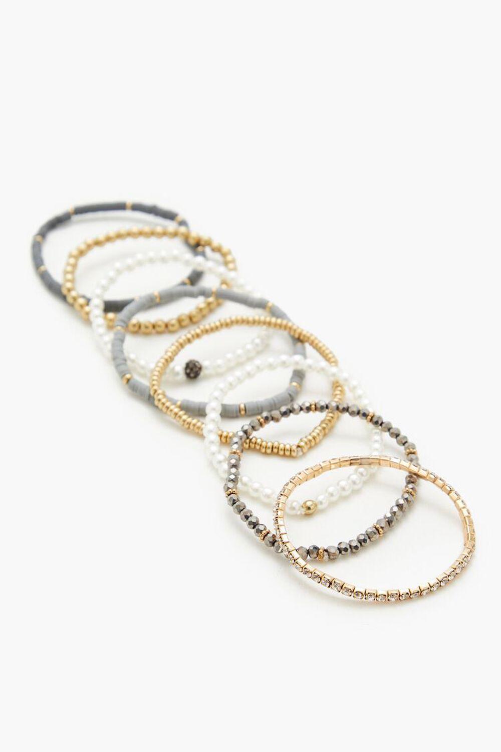 Beaded Stretch Bracelet Set | Forever 21 Product Image