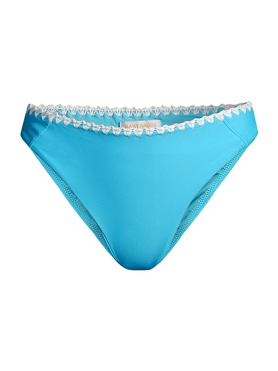 Womens Iliana Crochet-Trimmed Bikini Bottom Product Image