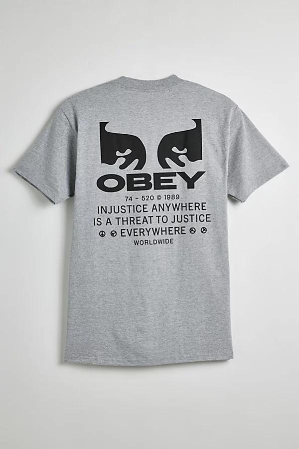 OBEY Justice Everywhere Tee Mens at Urban Outfitters Product Image