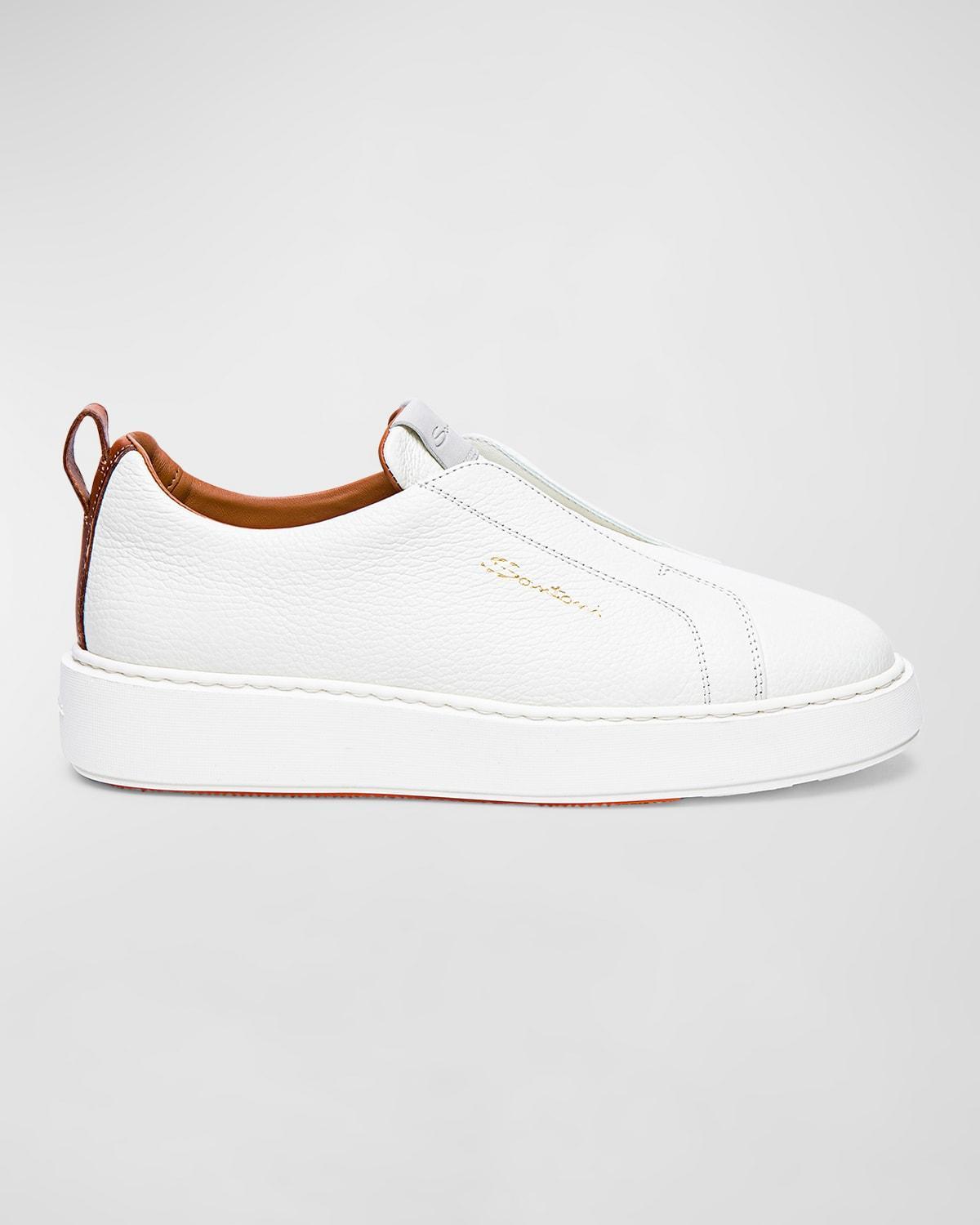 Womens Vicky Leather Slip-On Sneakers Product Image