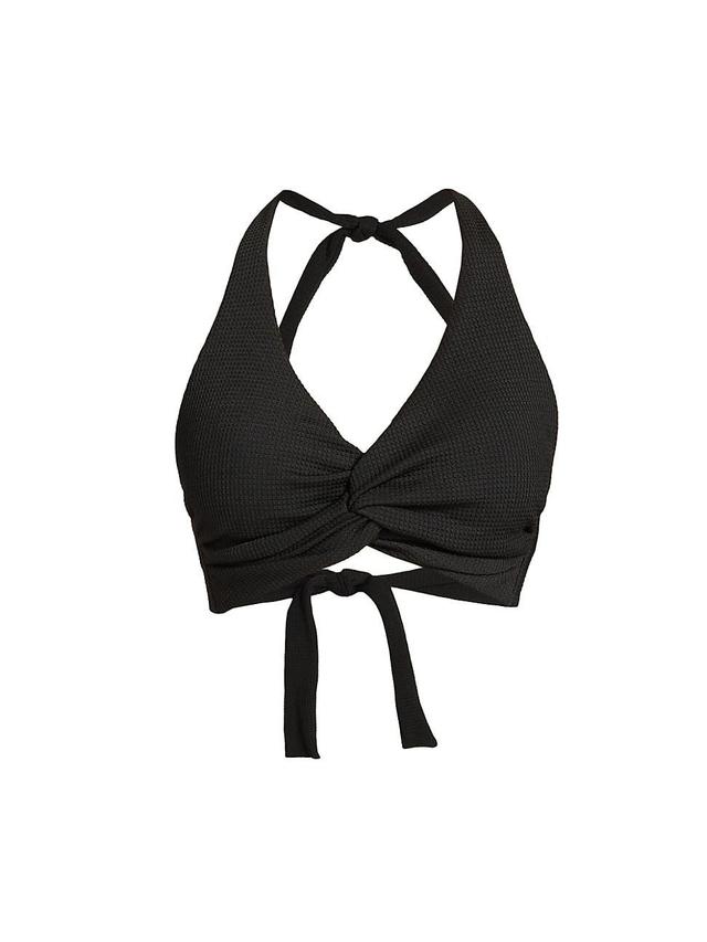 Womens Twist Halterneck Bikini Top Product Image