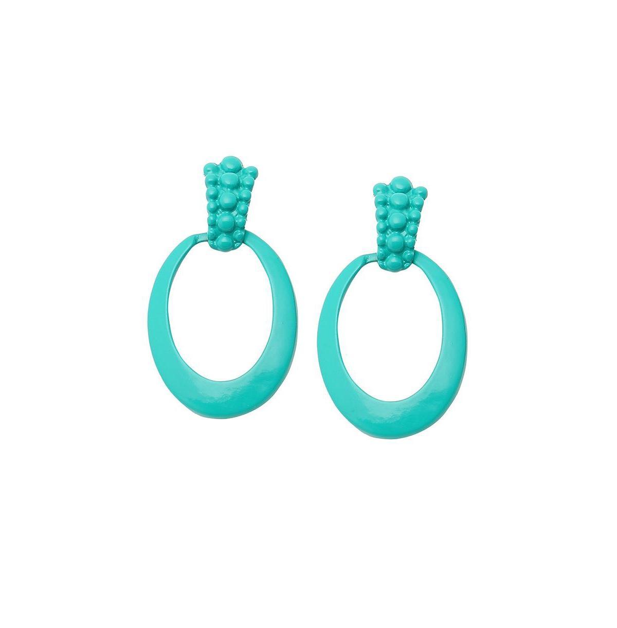 Sohi Womens Pink Halo Drop Earrings Product Image