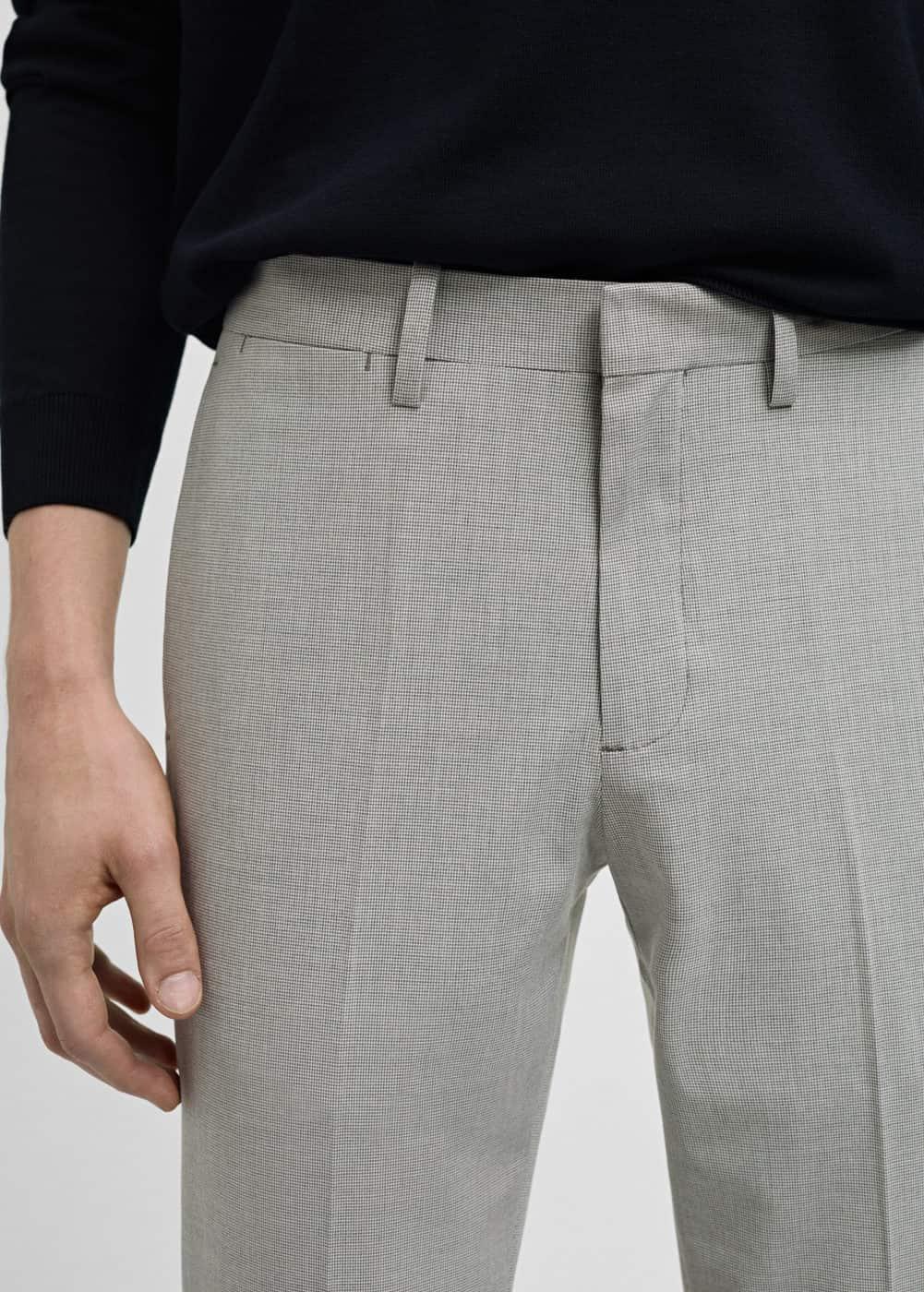 Mango Mens Stretch Fabric Super Suit Pants Product Image