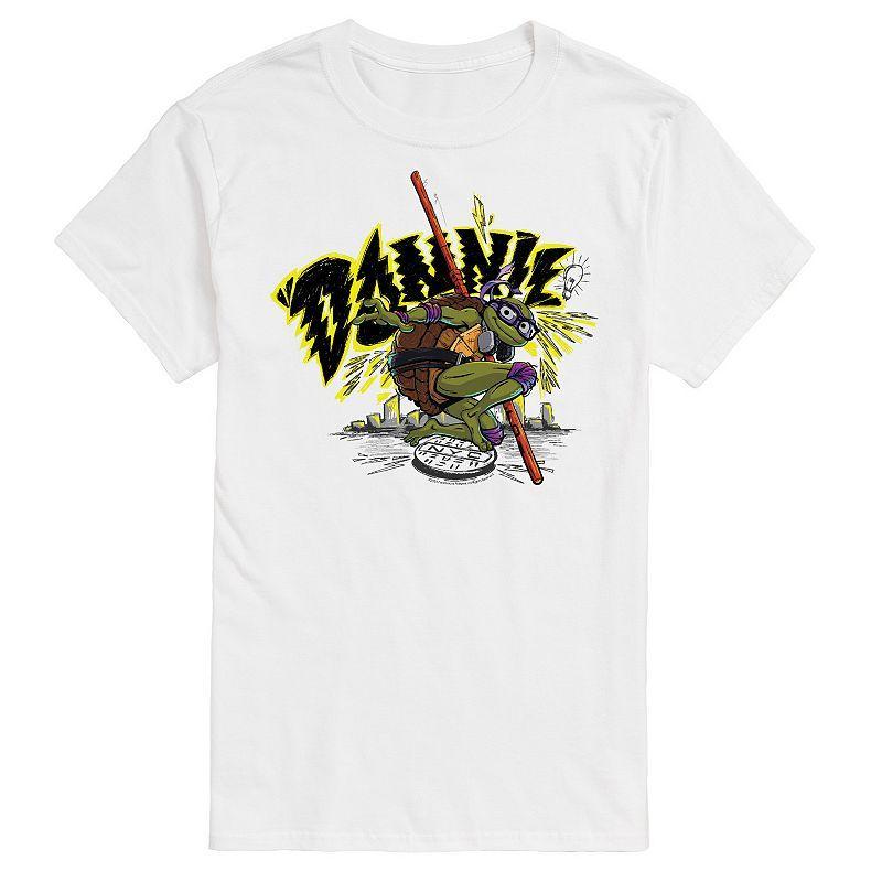 Mens Teenage Mutant Ninja Turtles Mutant Mayhem Don Tee White Product Image