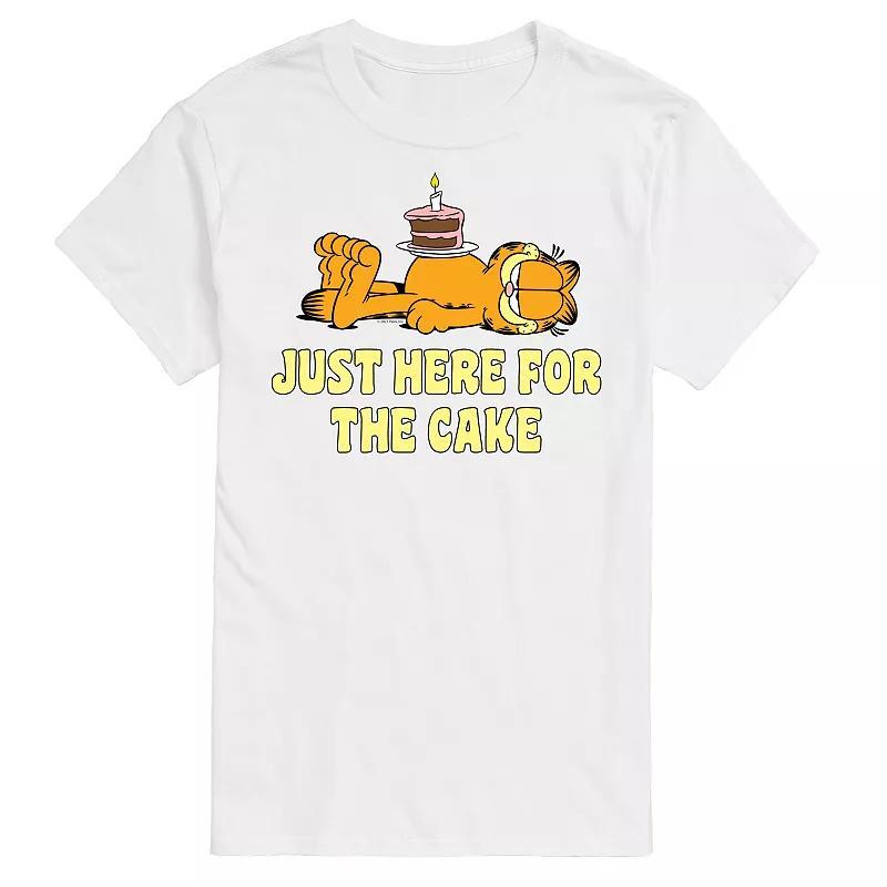 Big & Tall Garfield Here For Cake Graphic Tee, Mens Product Image