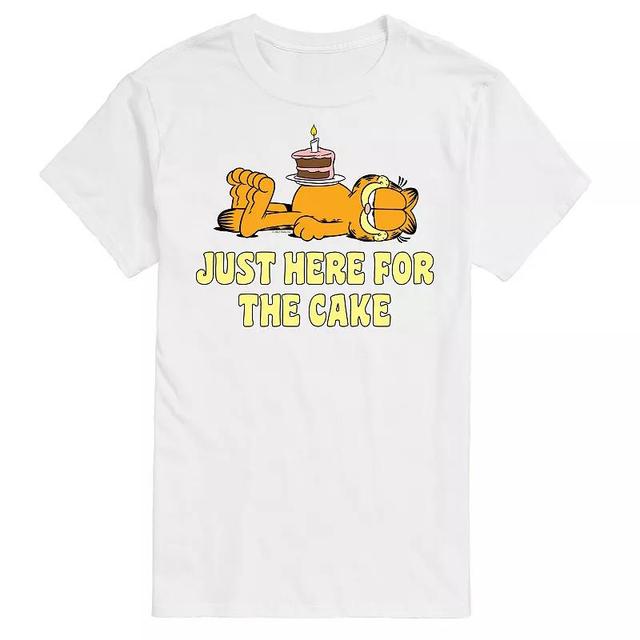 Mens Garfield Just Here For Cake Graphic Tee Product Image