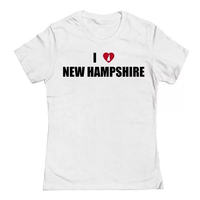 Juniors I Heart New Hampshire Graphic Tee, Womens Product Image