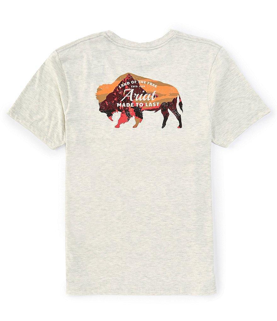 Ariat Bison Plains Short Sleeve Graphic T-Shirt Product Image