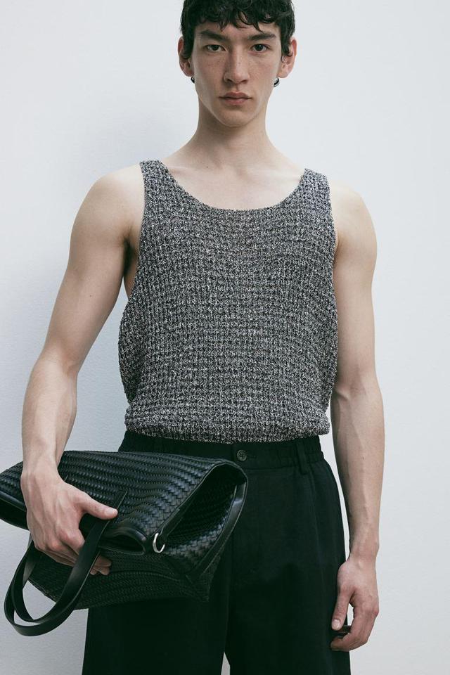 Slim Fit Knit Tank Top Product Image