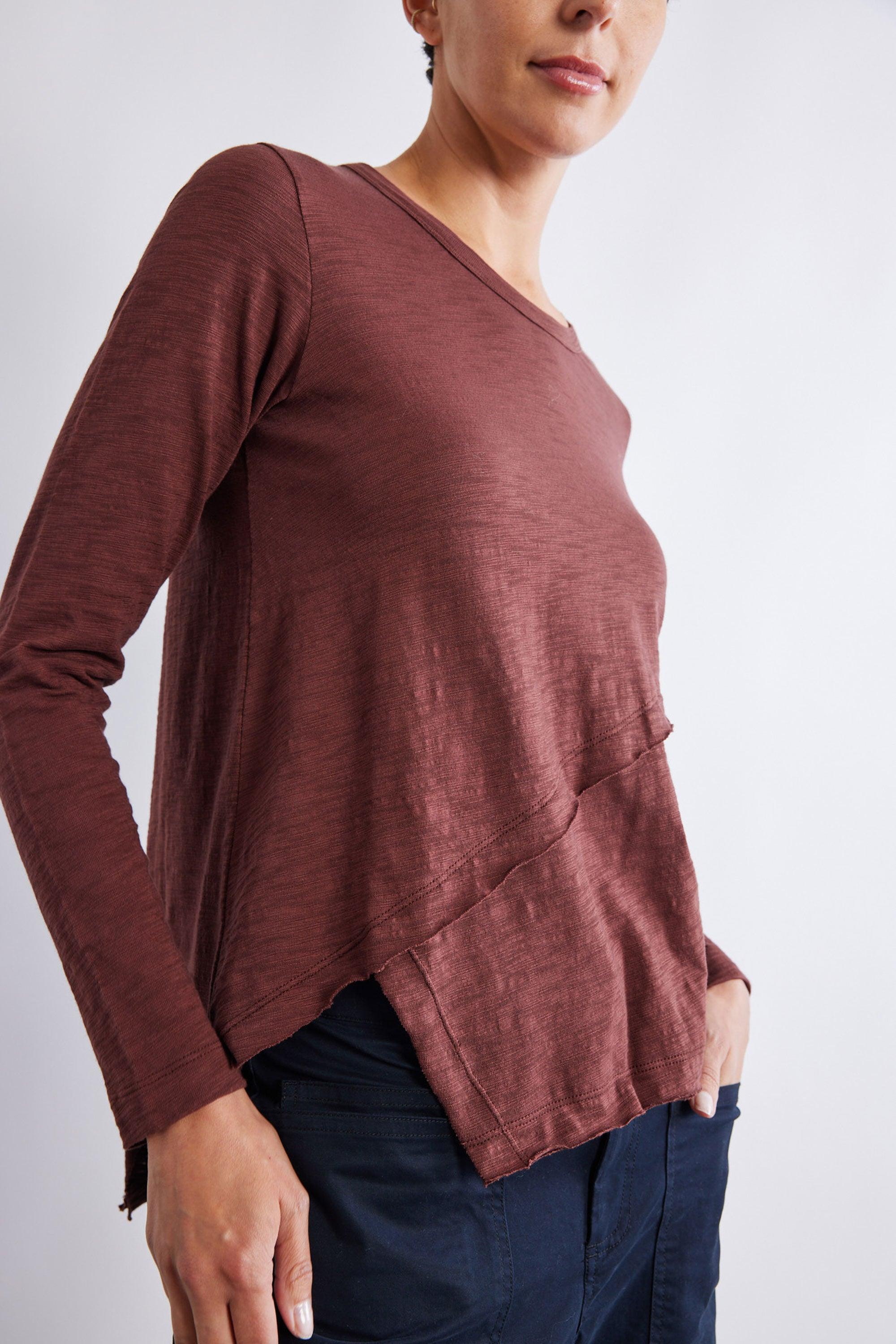 Inner Glow Asymmetric Long Sleeve Top Product Image