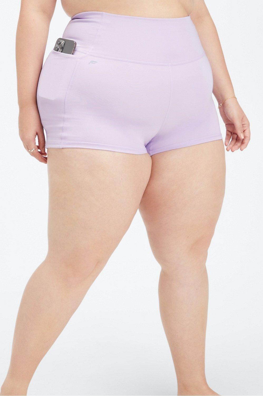 Fabletics Oasis High-Waisted 2 Short Womens purple plus Size 4X product image