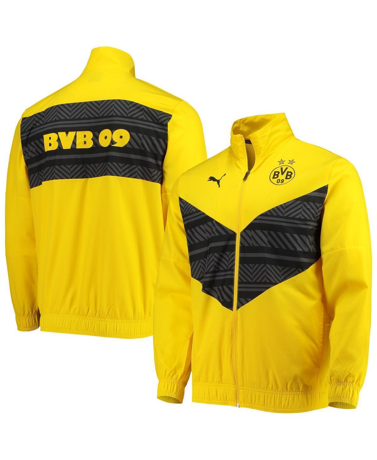 Mens Puma Yellow Borussia Dortmund 2022/23 Pre-Match Full-Zip Jacket Product Image