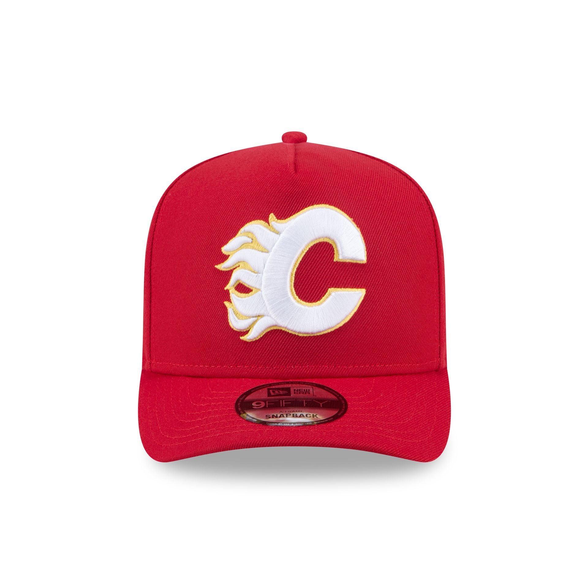 Calgary Flames Team 9FIFTY A-Frame Snapback Hat Male Product Image