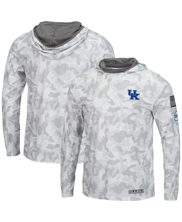 Mens Colosseum Arctic Camo Kentucky Wildcats Oht Military-Inspired Appreciation Long Sleeve Hoodie Top Product Image