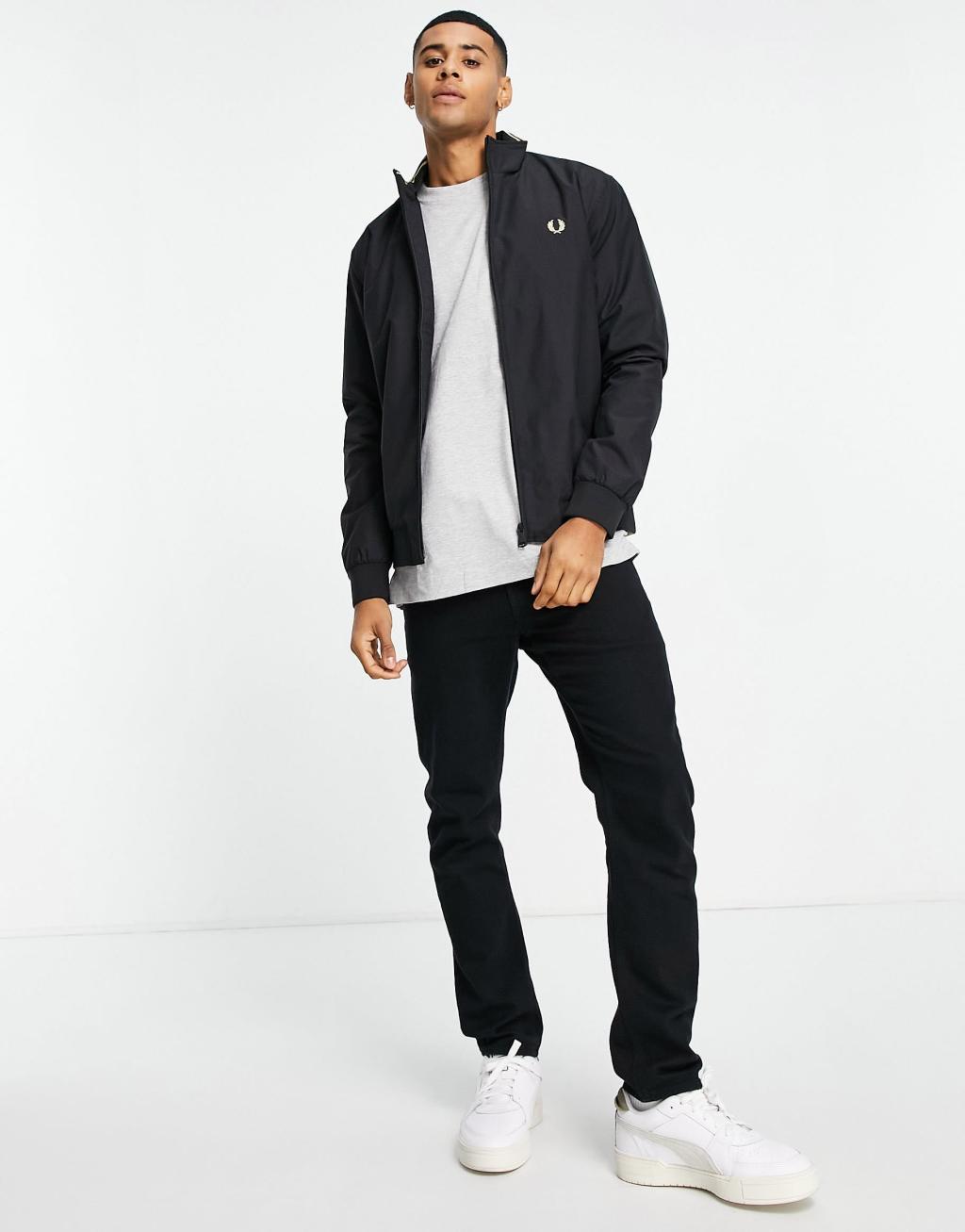 Fred Perry Brentham jacket in black Product Image