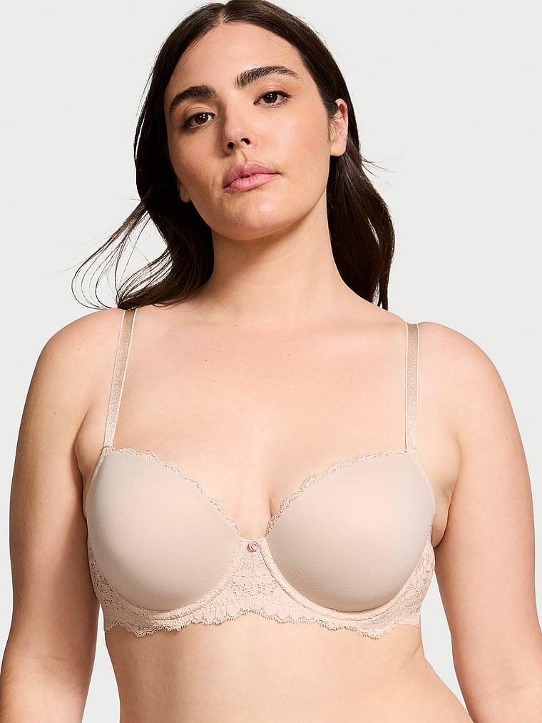 Smooth & Lace Lightly Lined Classic Coverage Demi Bra Product Image