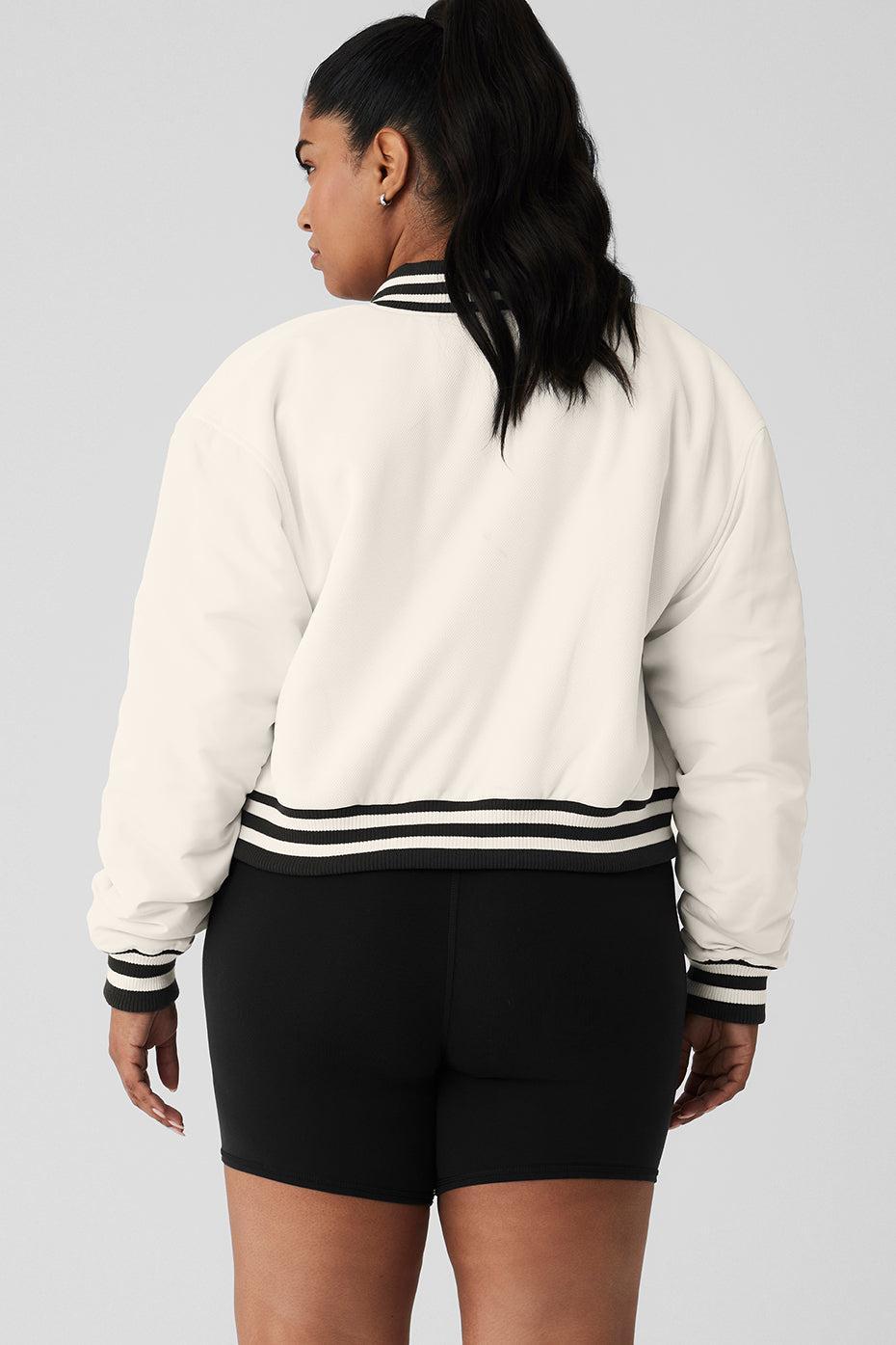 Alo Yoga | Cropped G.O.A.T Jacket White Product Image