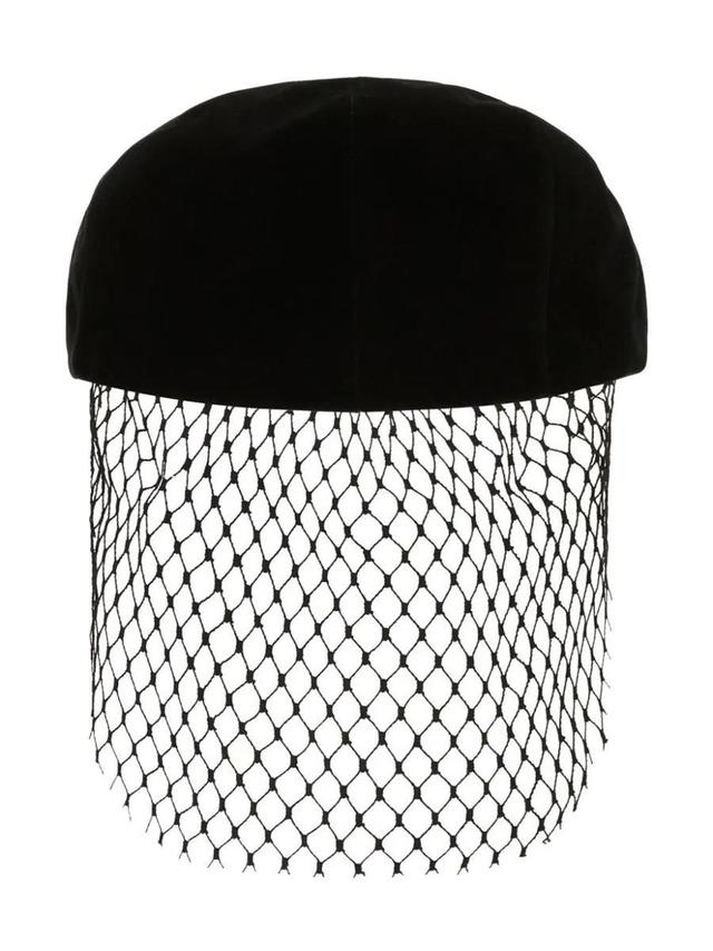 Velvet Hat In Black Product Image