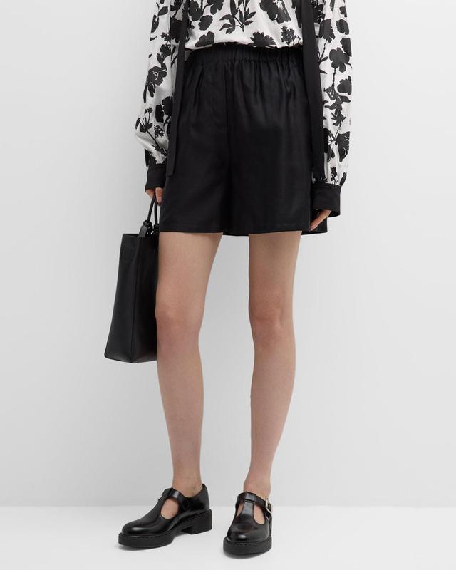 Max Mara Piadena Cotton Sateen Shorts Product Image