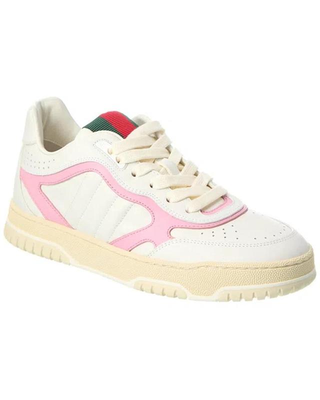 Re-web Leather Sneaker In White Product Image