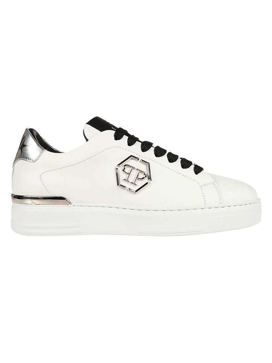 Hexagon Low Top Sneakers In Black Product Image