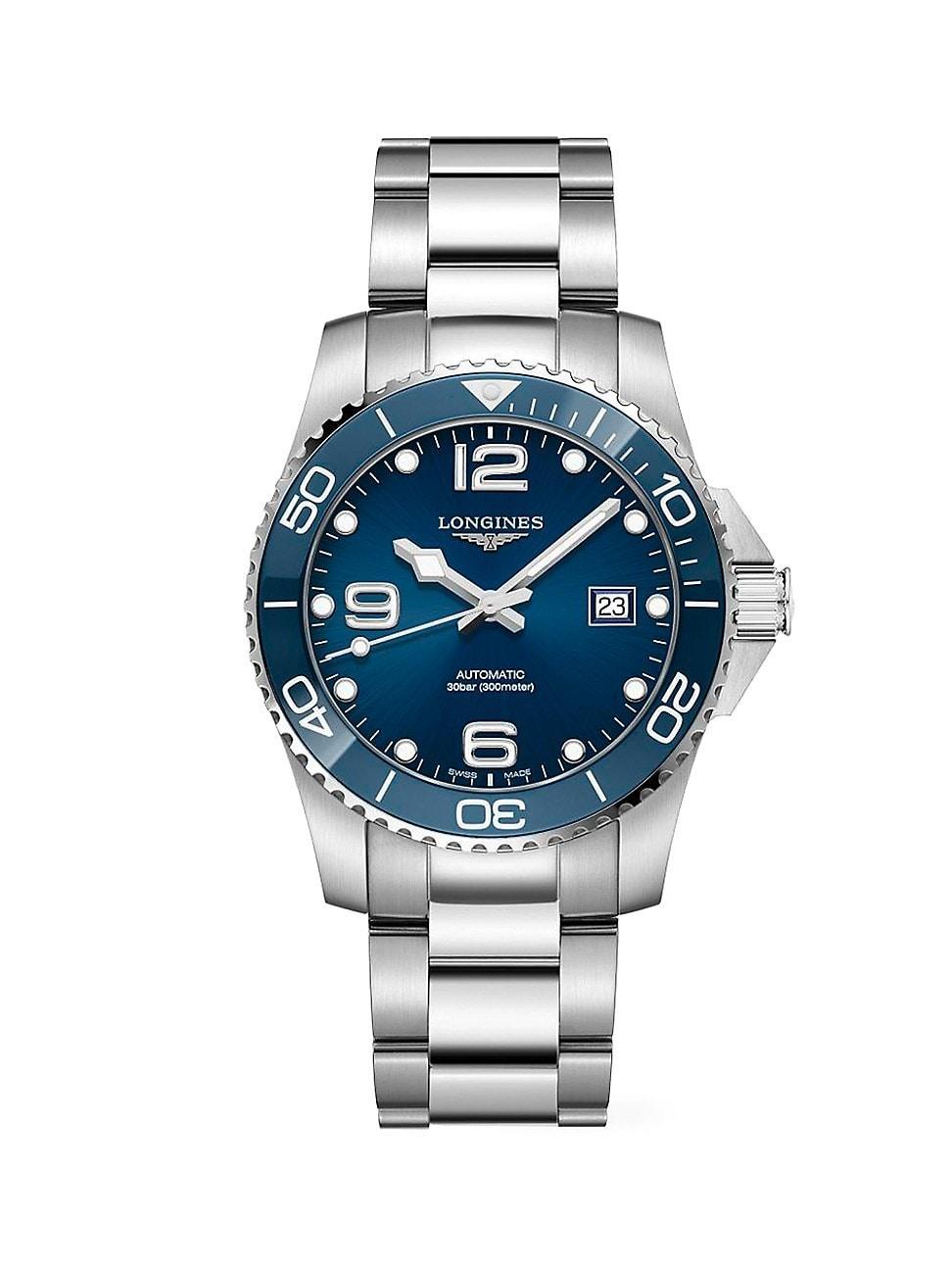 Mens HydroConquest 41MM Stainless Steel Bracelet Watch Product Image