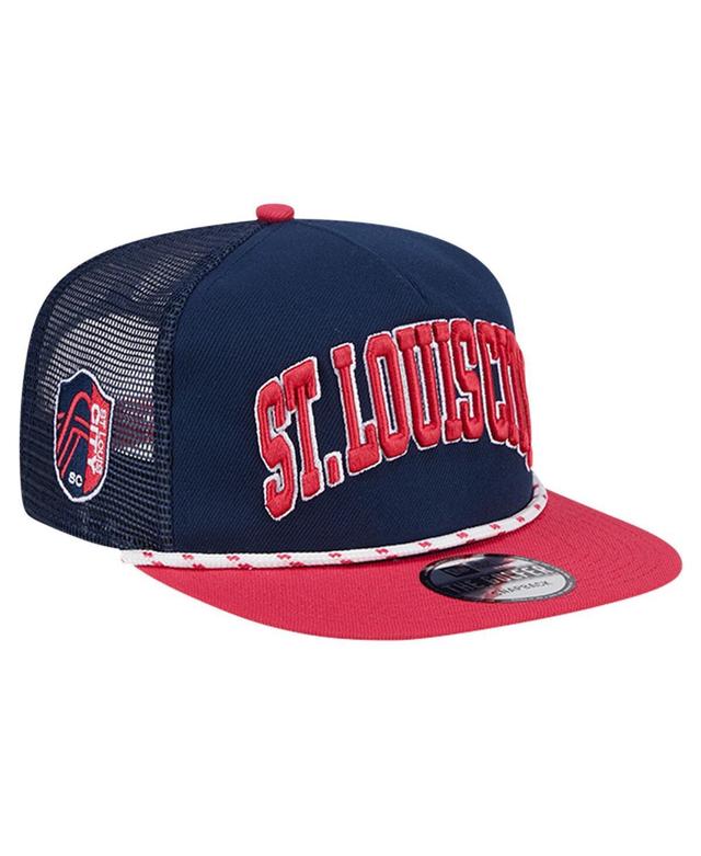 Mens New Era Navy St. Louis City SC Throwback Golfer Snapback Hat, Slc Blue Product Image