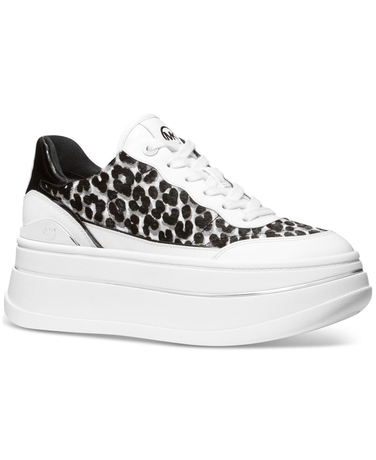 Michael Michael Kors Womens Hayes Lace-Up Platform Sneakers Product Image
